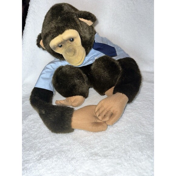 Vintage, 1984, Childs Playmate, Chimpanzee, Monkey, Hand Puppet, Squeak Works! - Picture 1 of 10
